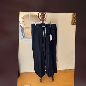 1822 Denim Dark Blue Drawstring Trousers